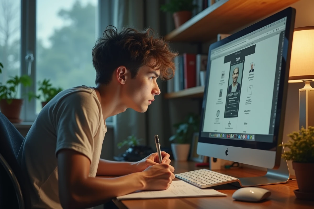 Jeune homme joue à un jeu d