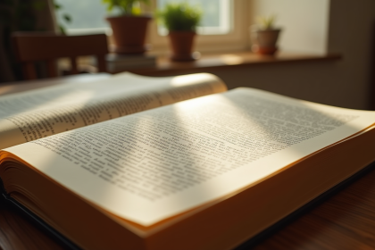 Pile de livres de droit français sur un bureau ensoleille avec Article 1353